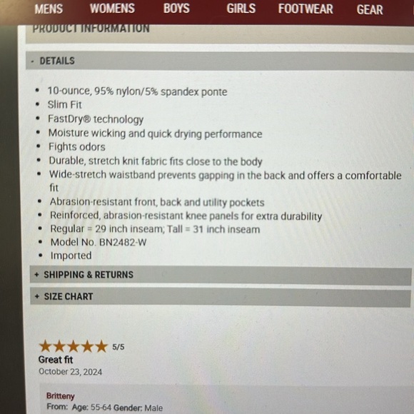 Carhartt 102482 - Women's Force® Utility Knit Pant 1x 16/18 - Picture 13 of 14